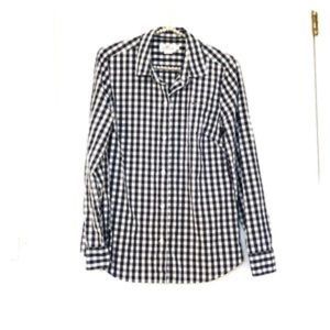 Vineyard Vines Women's Black and White Gingham Shirt